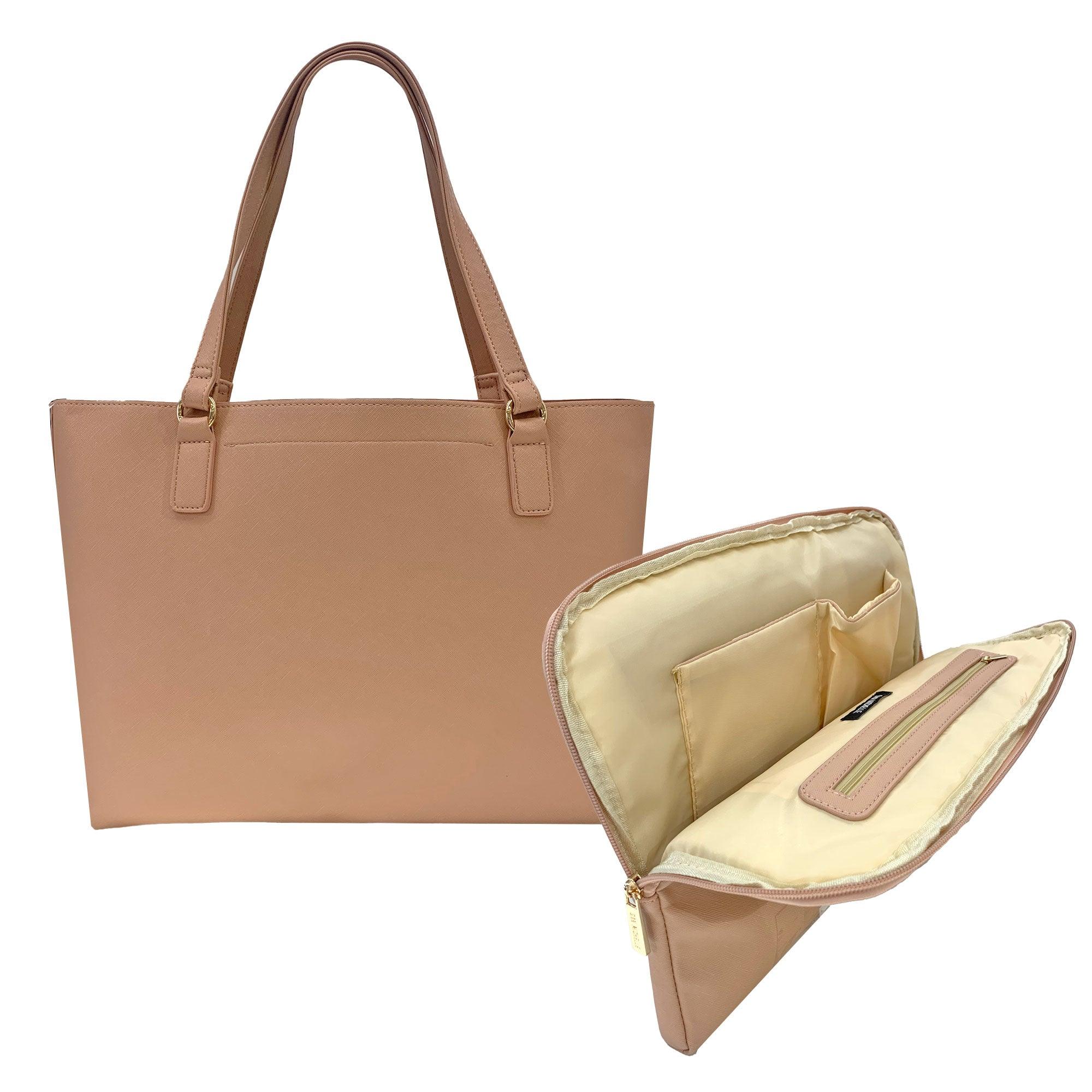 Amira Tote Bag with Laptop Sleeve - San Michelle Bags suitcase nz