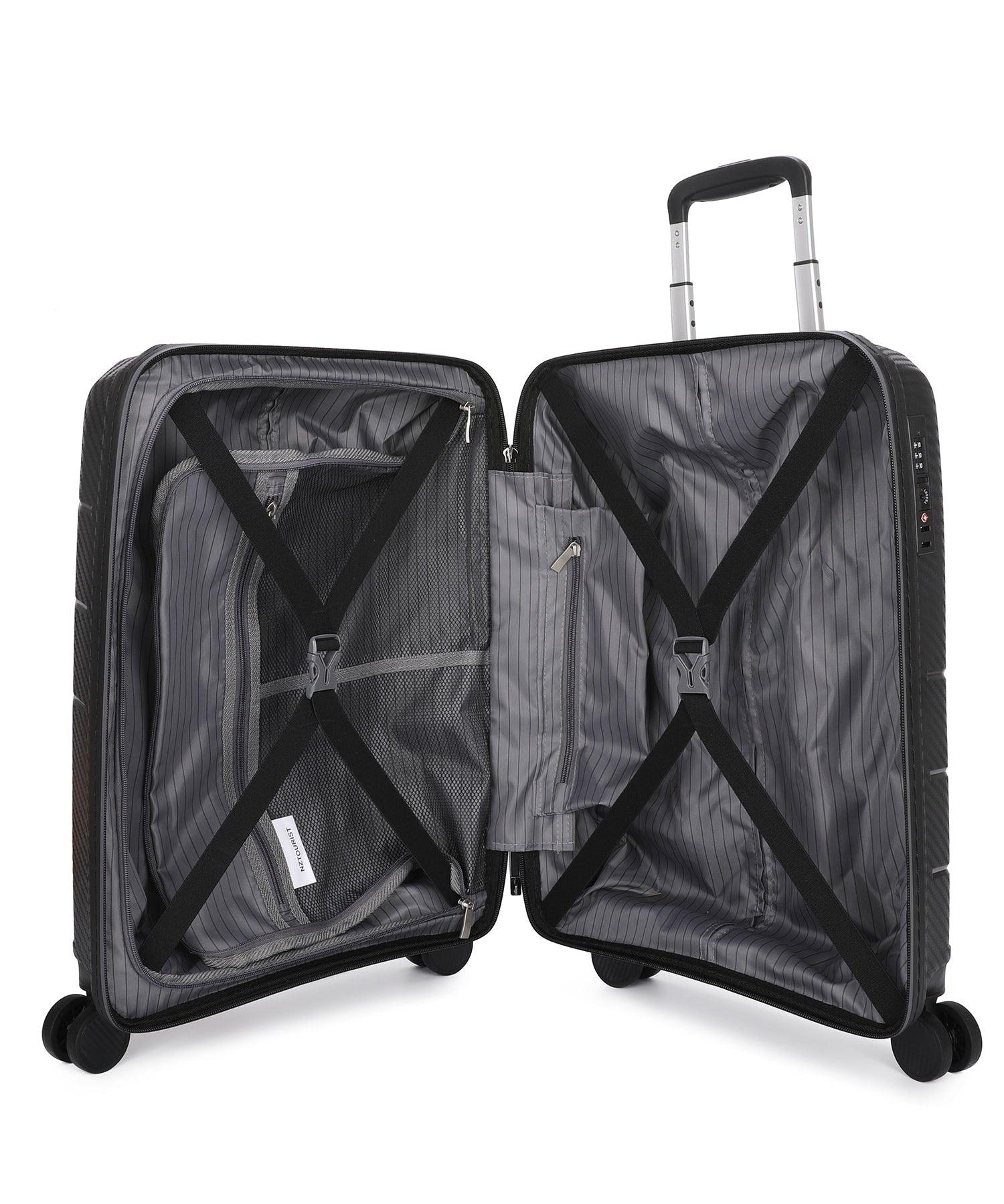NZTourist Ultra-Light Traveller 56cm Suitcase - Black - San Michelle Bags suitcase nz