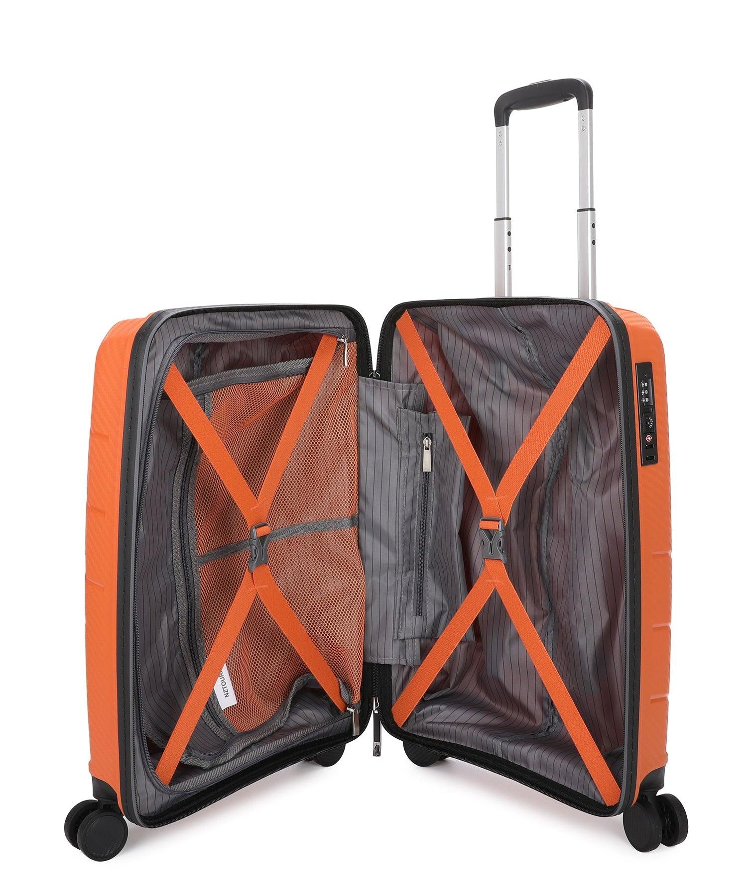NZTourist Ultra-Light Traveller 56cm Suitcase - Black - San Michelle Bags suitcase nz