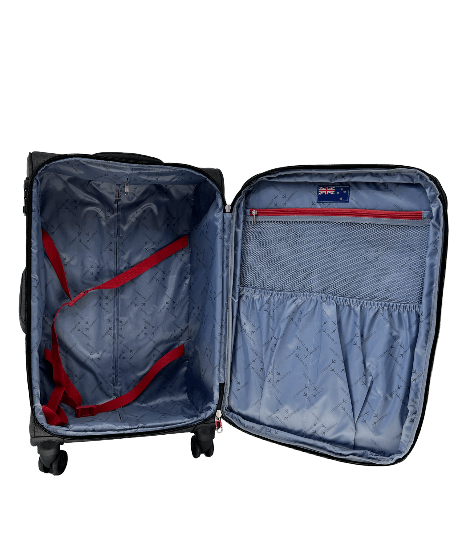 San Michelle Adventurer Pro 56cm Suitcase - Blue - San Michelle Bags suitcase nz
