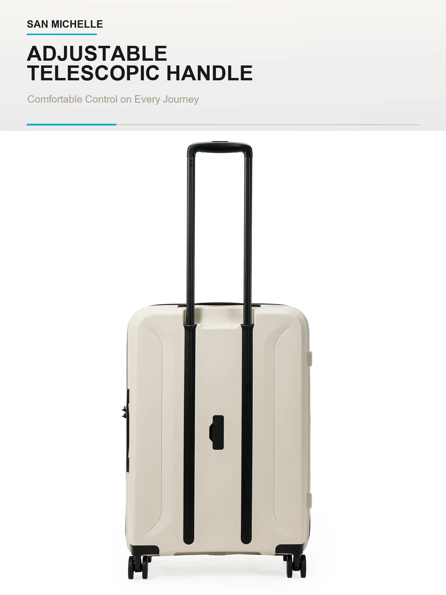NZTourist Primo Carry On 54cm Suitcase - Beige view 9