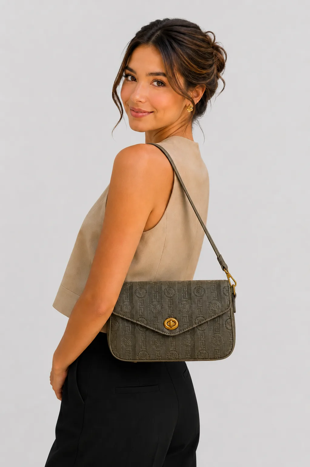 Nelly Shoulder Bag - Dark Olive