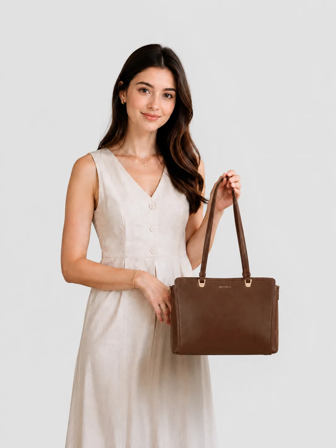 Ollie Tote Bag - Coffee