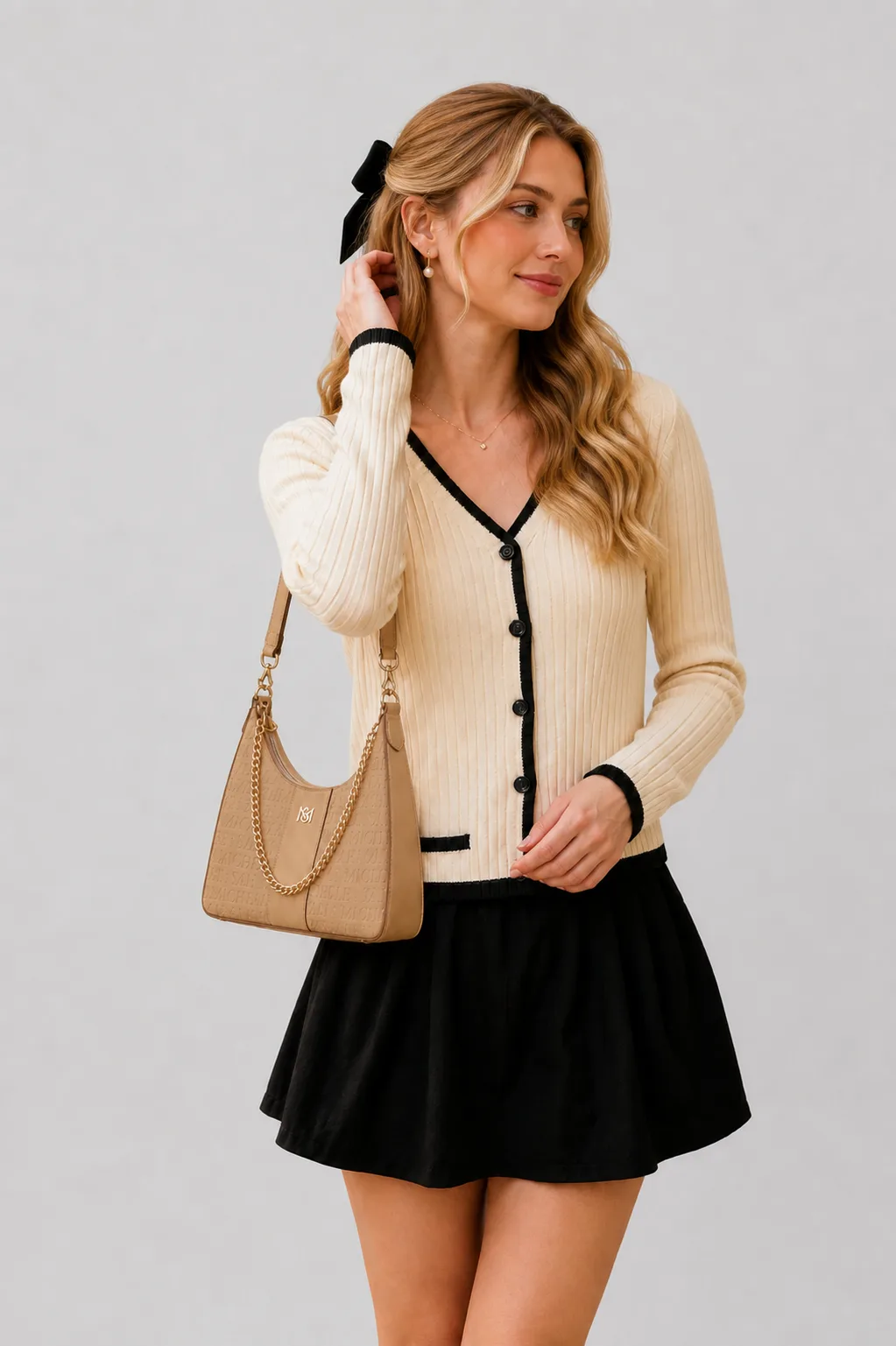 Michelle Hobo Bag - Camel
