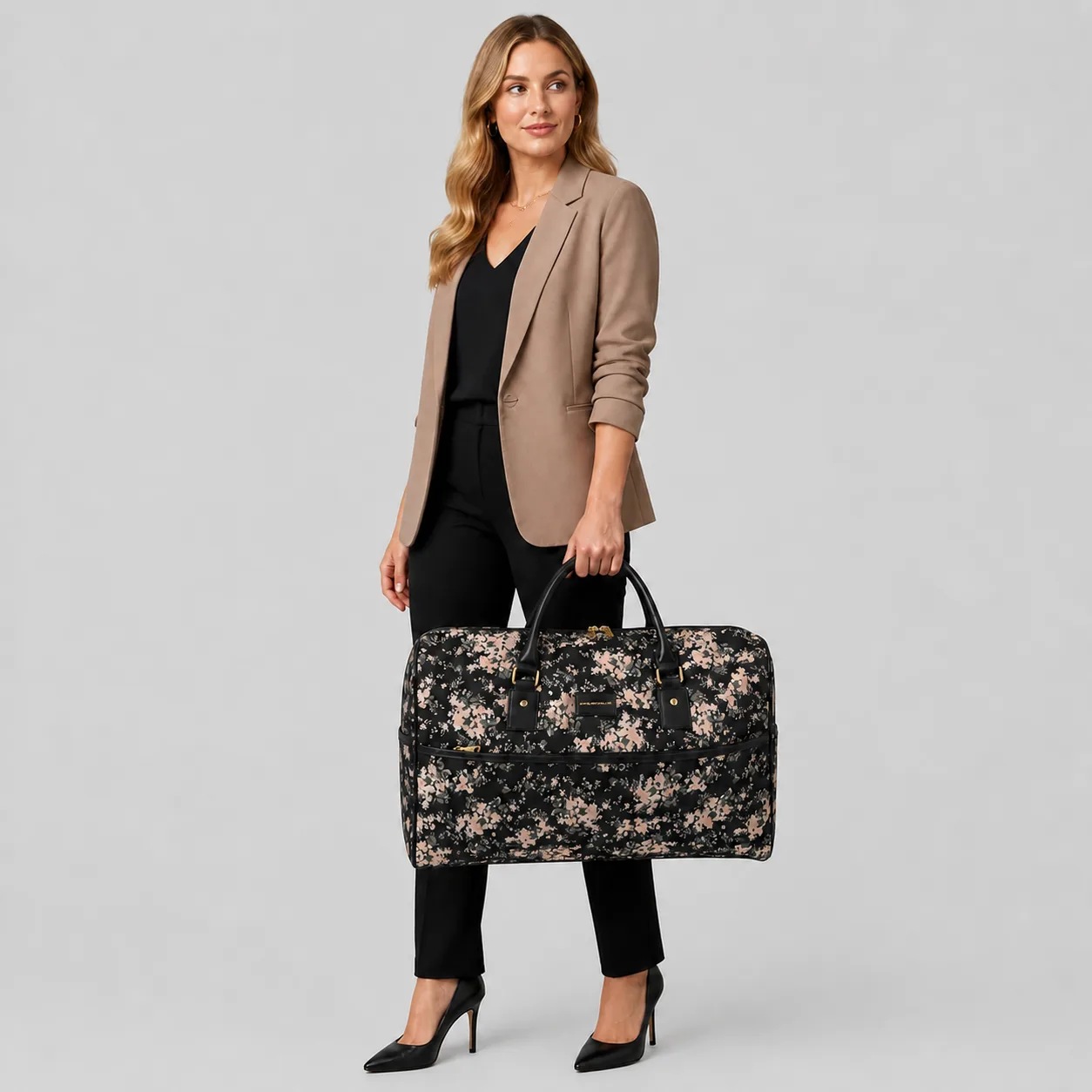 Flora Duffel Bag - Black