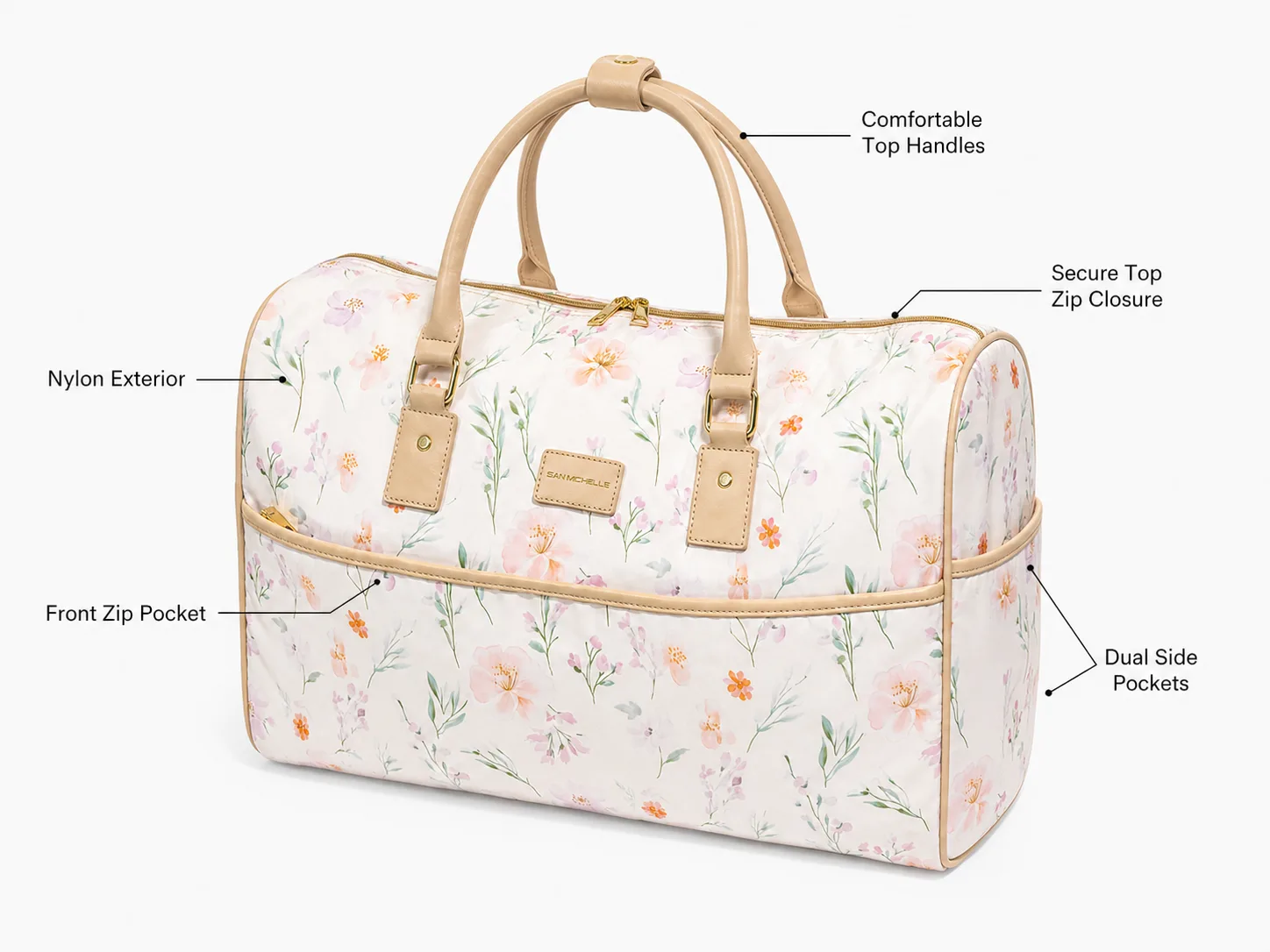 Flora Duffel Bag - Apricot view 3