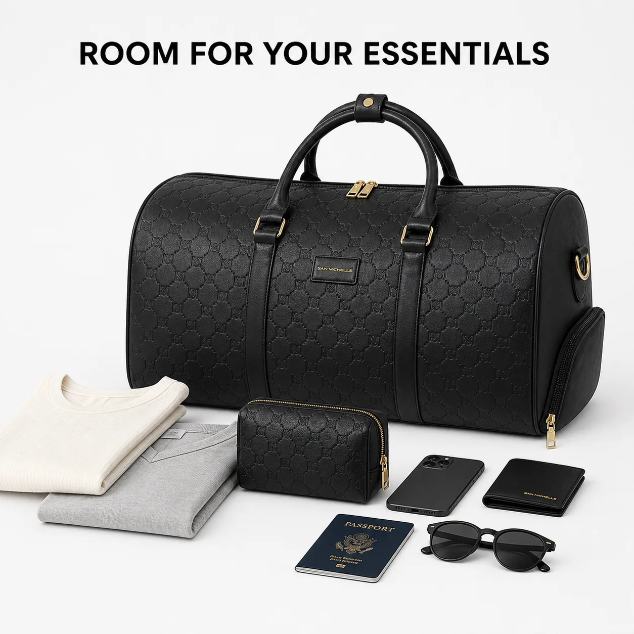 Sandy Duffel Bag - Black view 4
