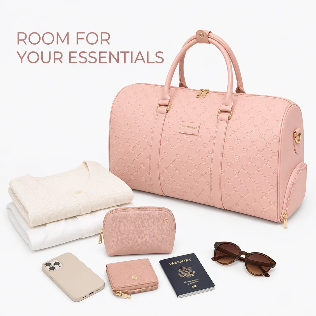 Sandy Duffel Bag - Pink view 4