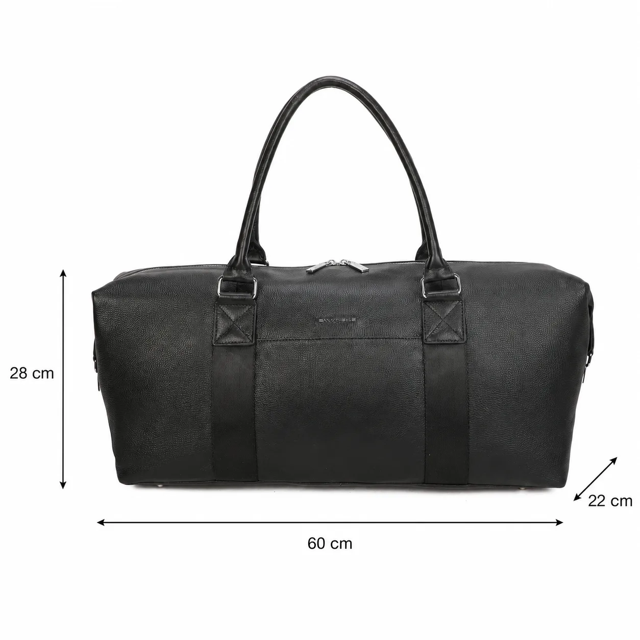 Taylor Leather Duffel Bag - Black view 6