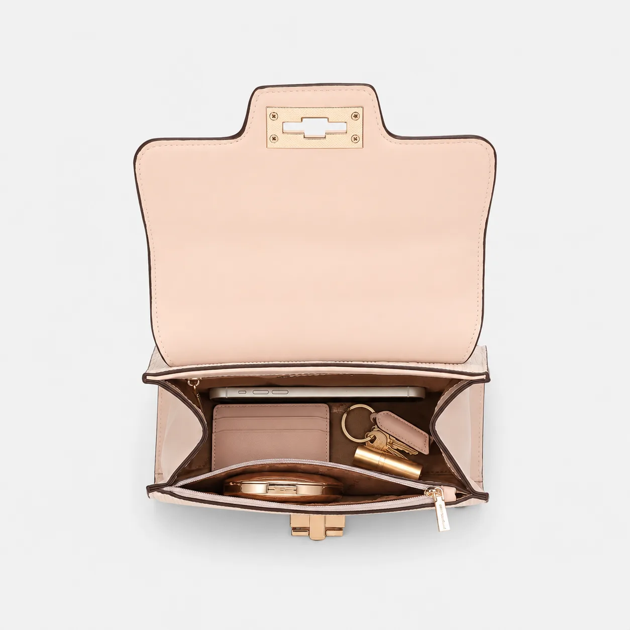 Anne Top Handle Bag - Light Pink (Two Tone) view 3