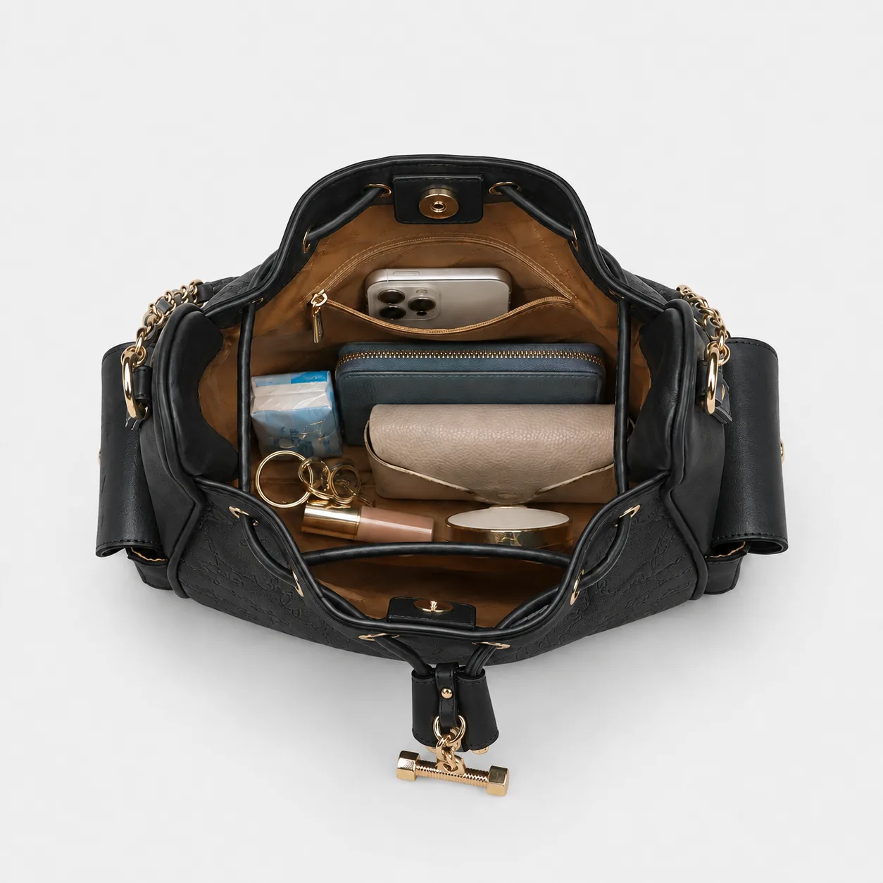 Aubrey Bucket Bag - Black view 5