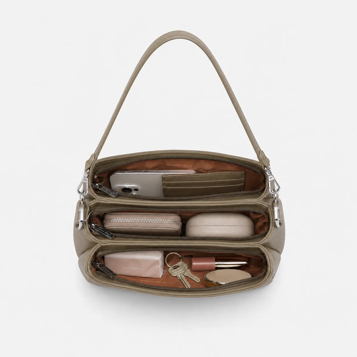 Becky Shoulder Bag - Olive Green view 5