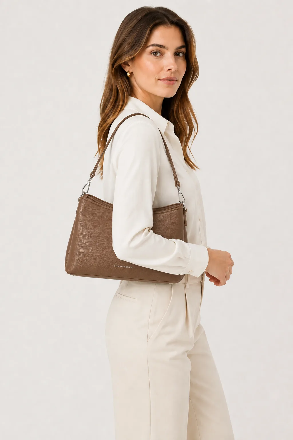 Becky Shoulder Bag - Brown view 2