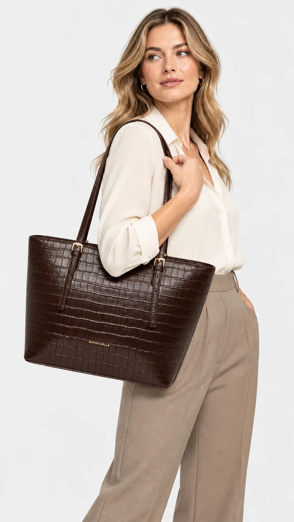 Blair Tote Bag - Coffee view 2