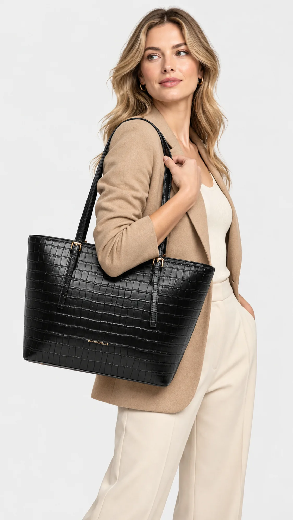 Blair Tote Bag - Black view 2