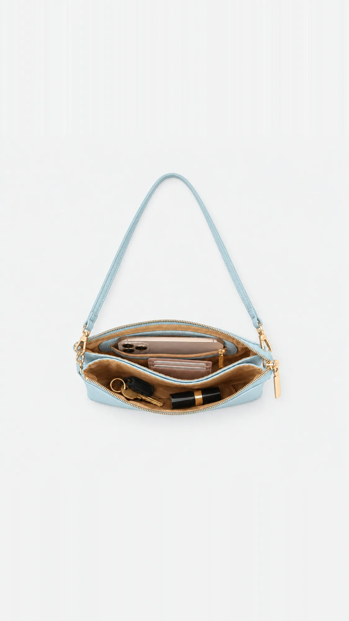 Brook Leather Crossbody Bag - Blue view 5