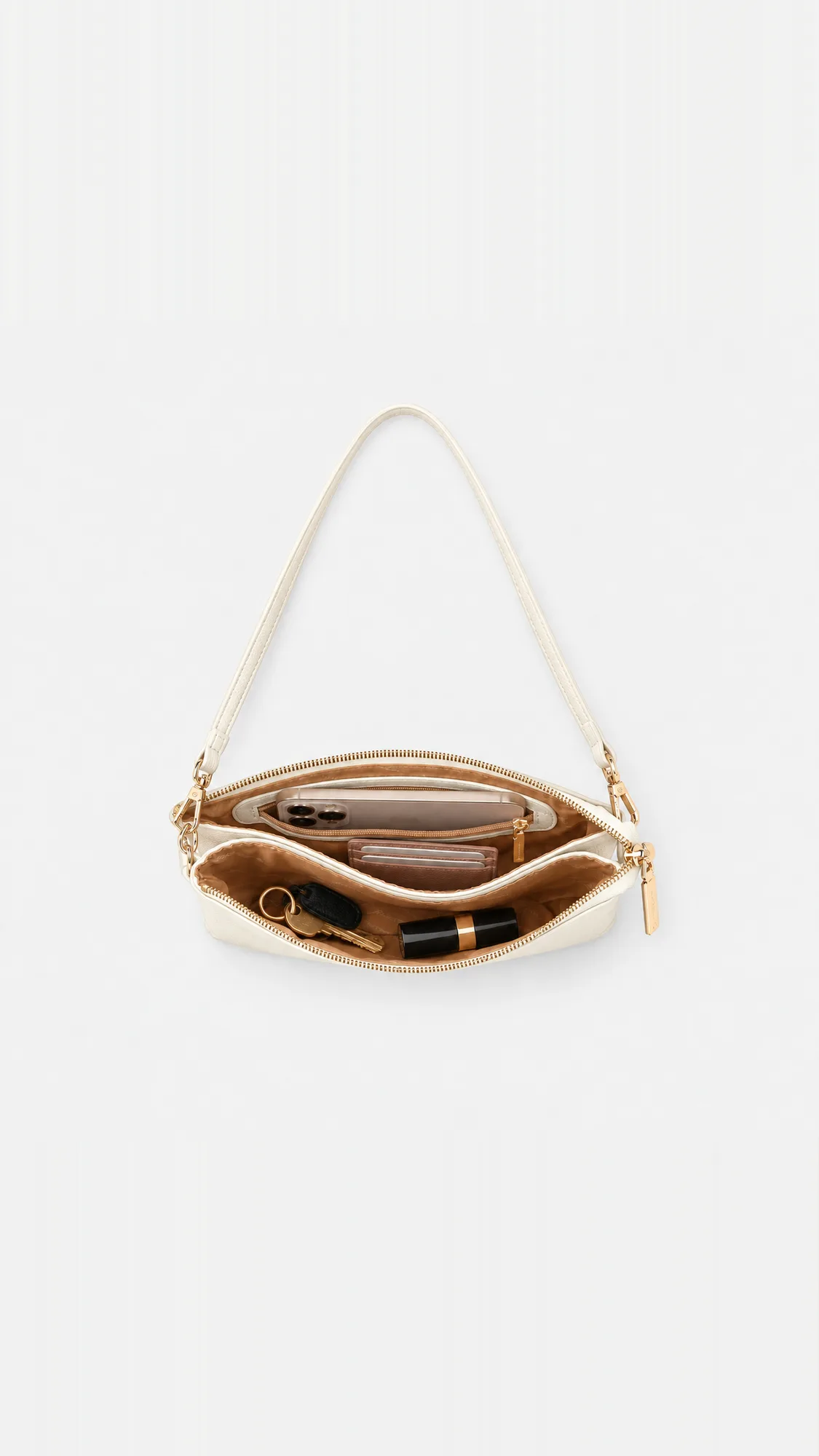 Brook Leather Crossbody Bag - Cream view 5