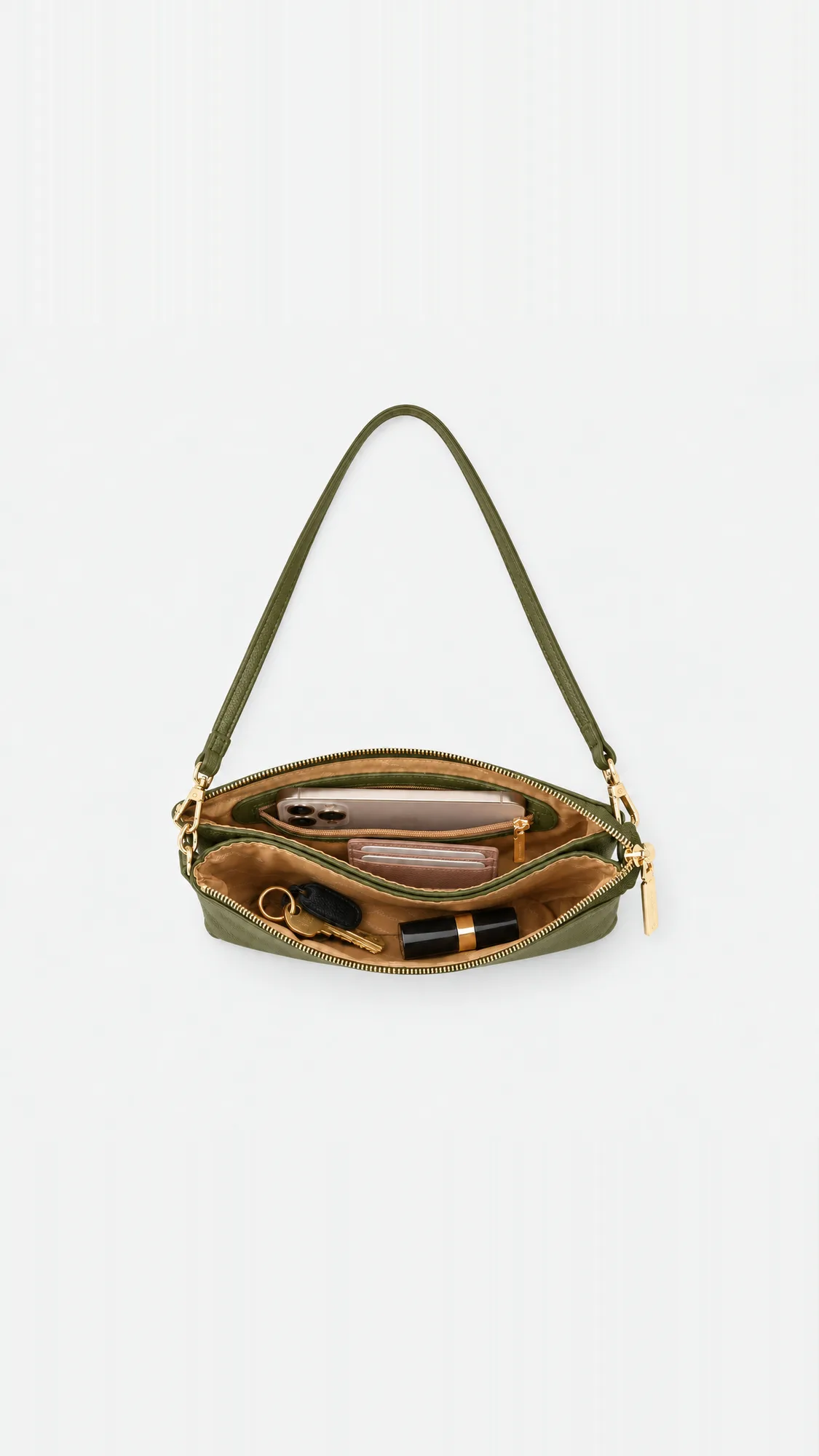Brook Leather Crossbody Bag - Green view 5