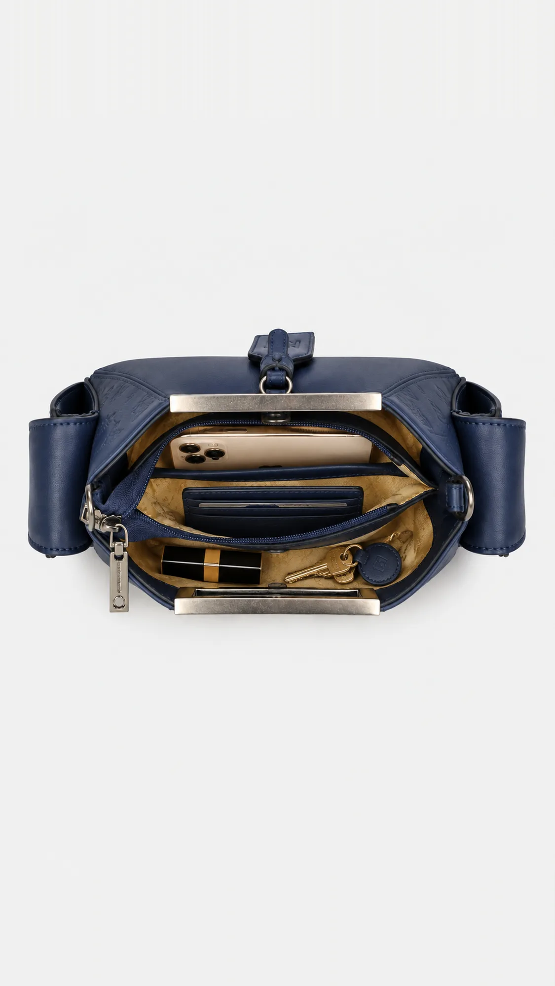 Calista Top Handle Bag - Navy view 5