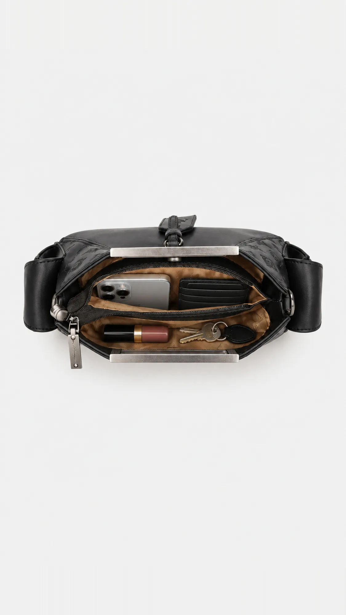 Calista Top Handle Bag - Black view 5