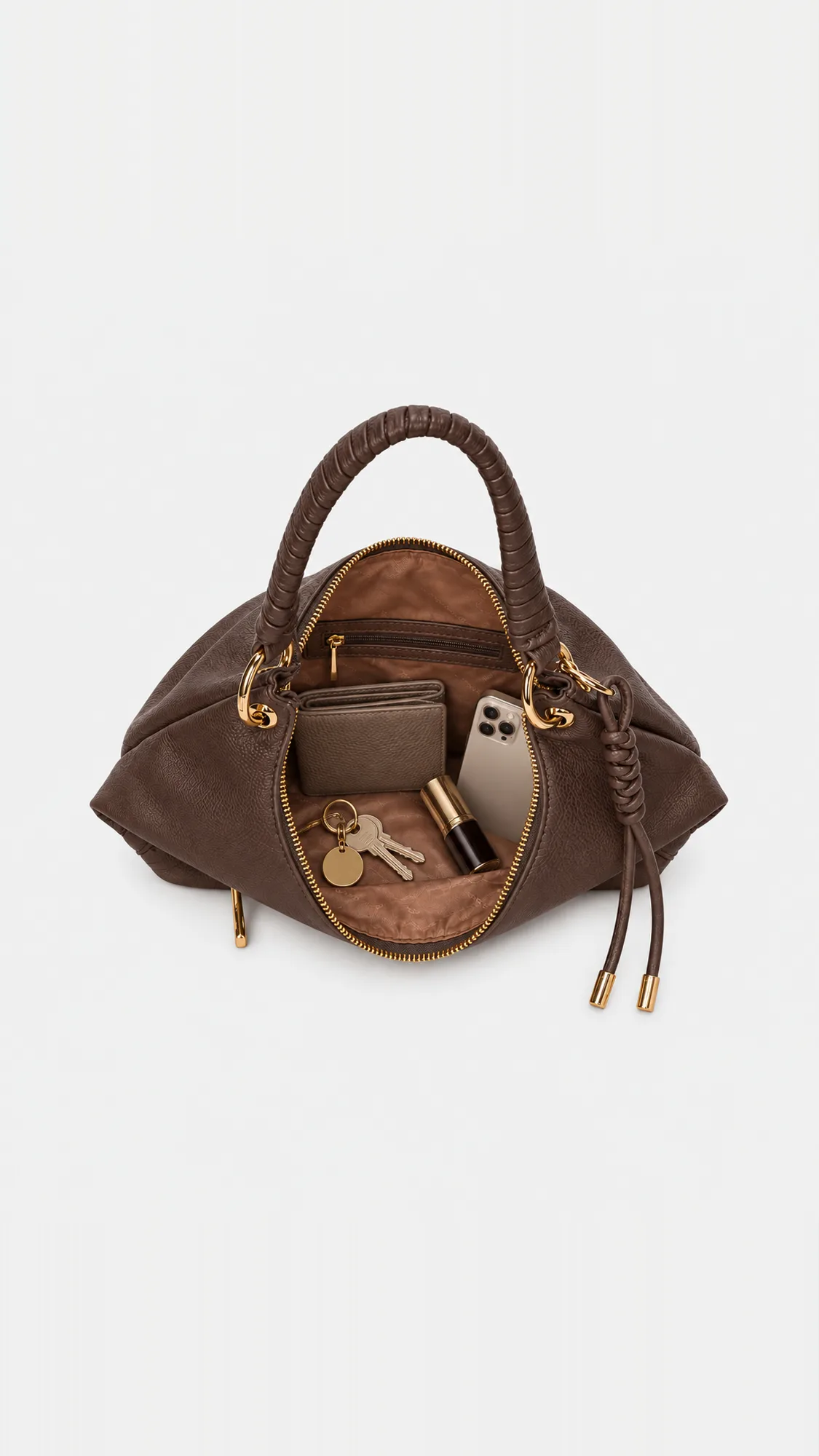Camille Hobo Bag - Coffee view 5