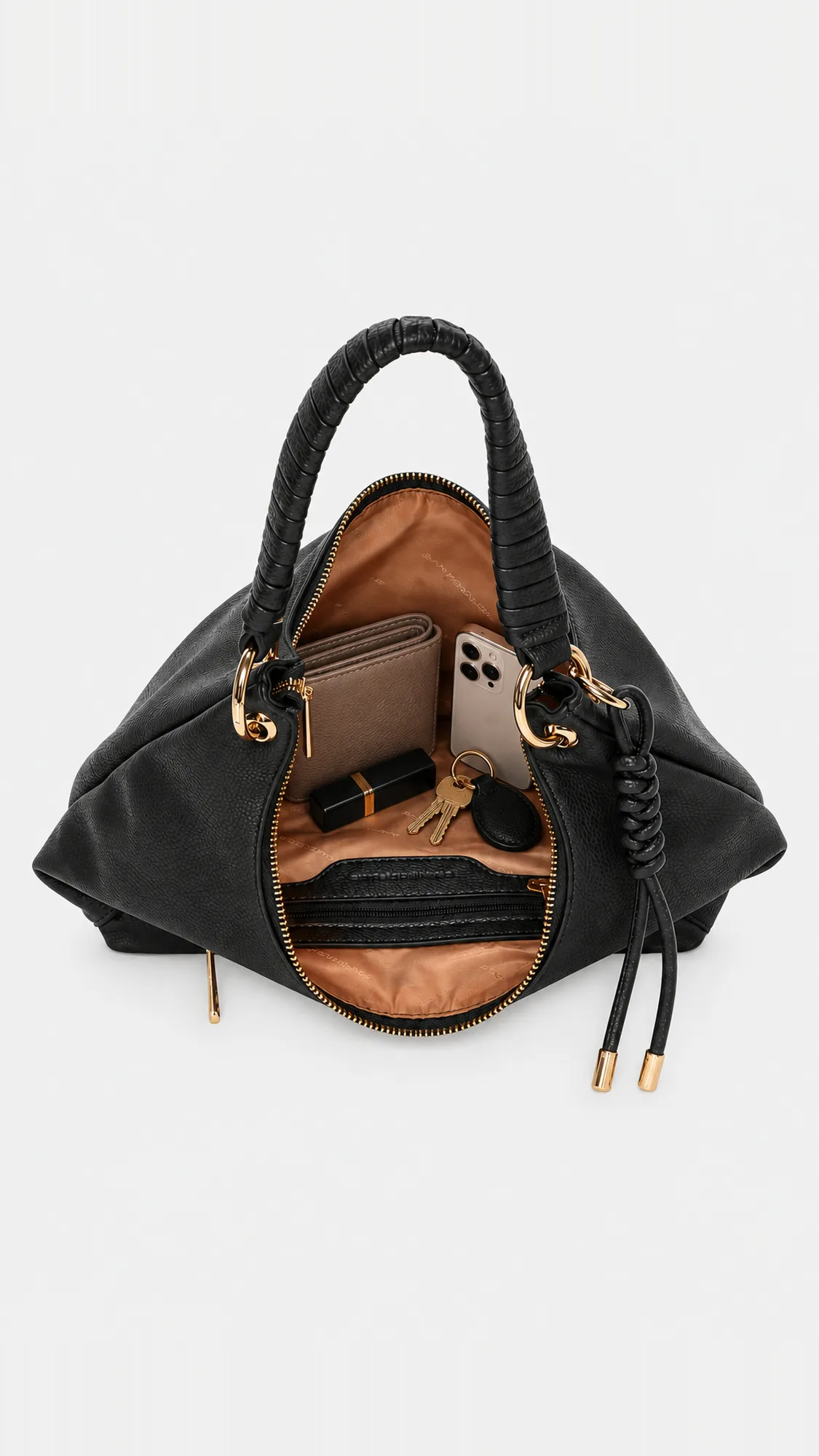 Camille Hobo Bag - Black view 5