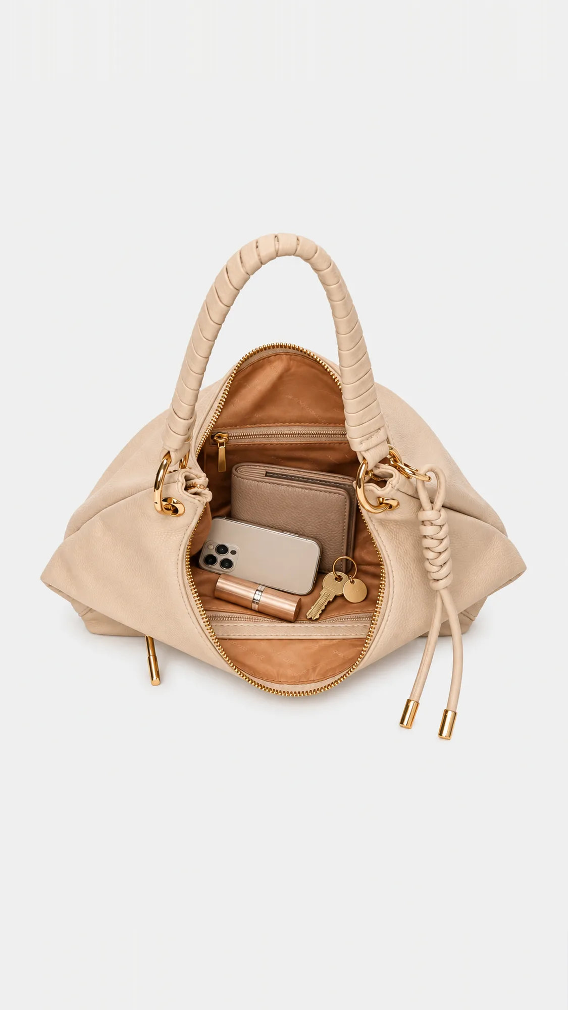 Camille Hobo Bag - Beige view 5