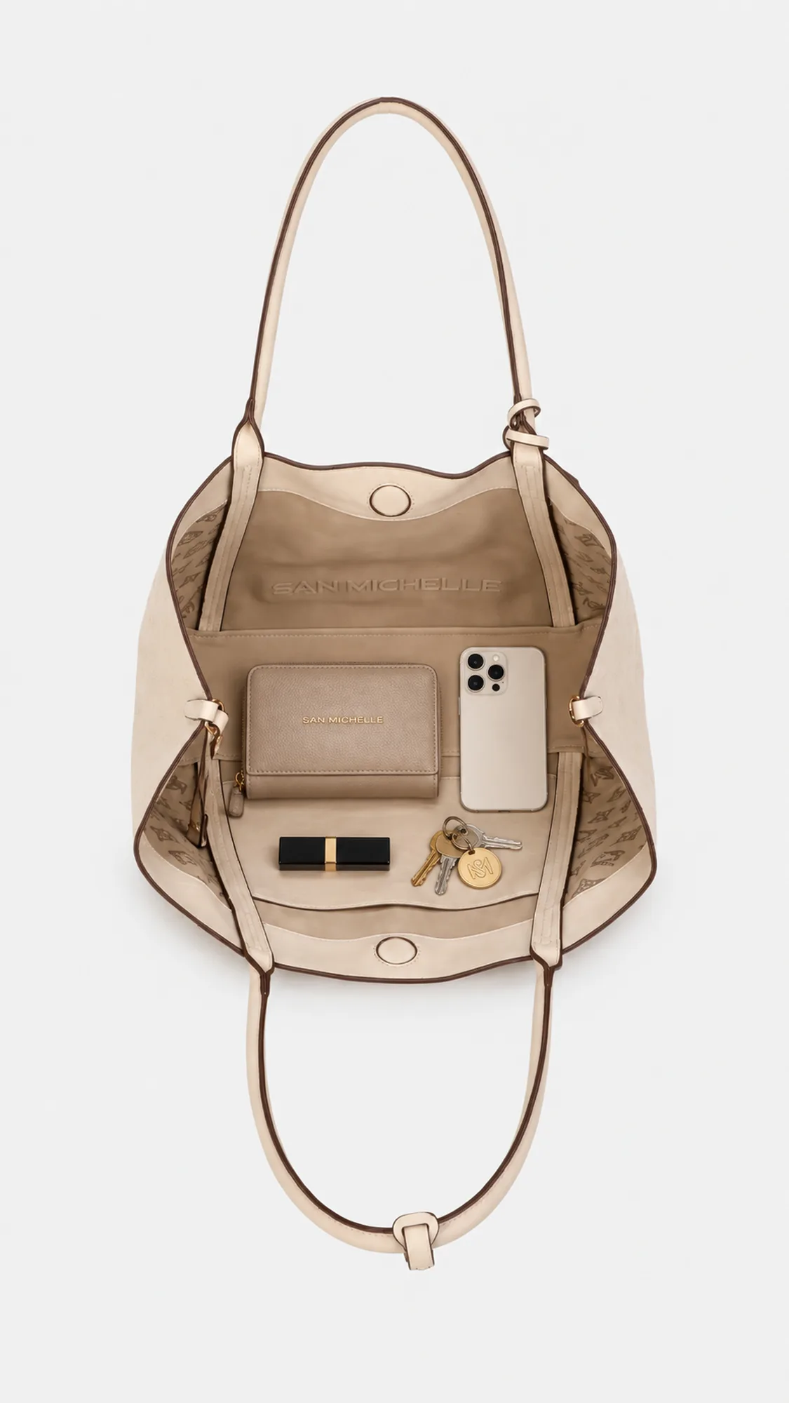 Chelsea Reversible Tote Bag - Beige view 7