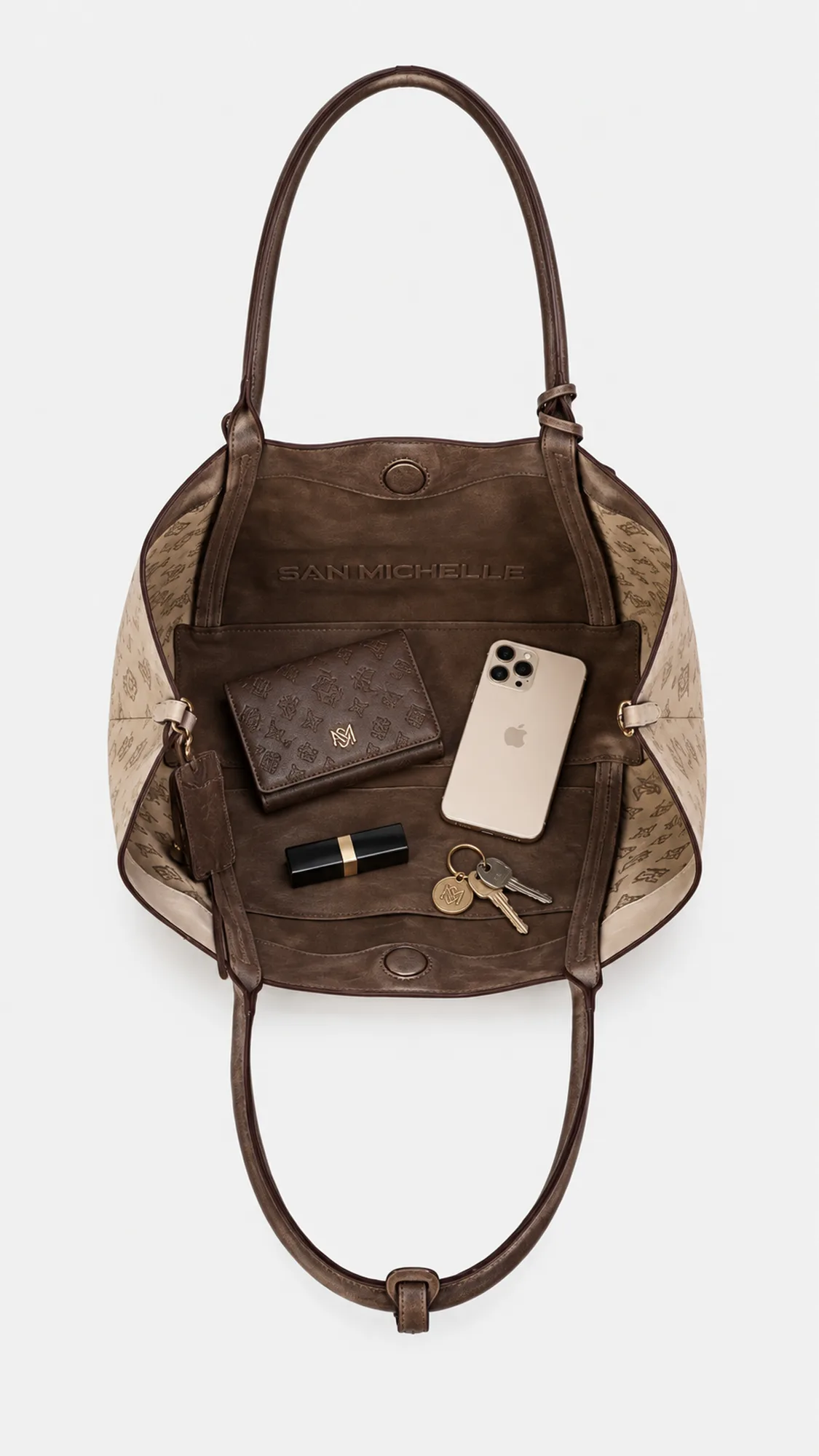 Chelsea Reversible Tote Bag - Coffee view 5