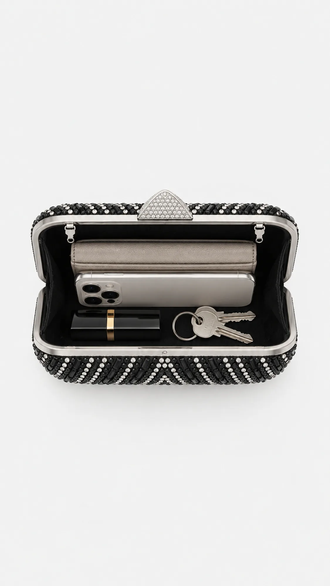 Clara Clutch Bag - Black view 4