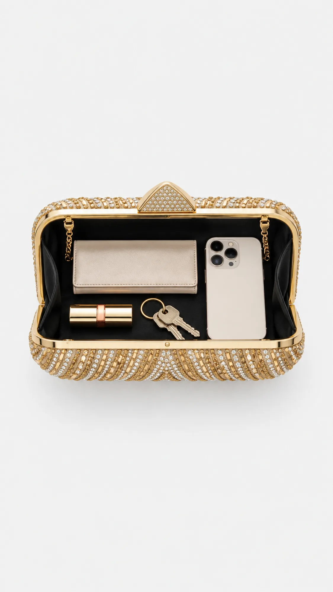 Clara Clutch Bag - Gold view 4