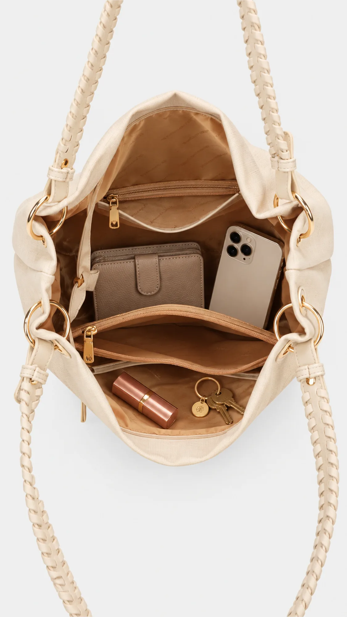 Daya Hobo Bag - Beige view 6
