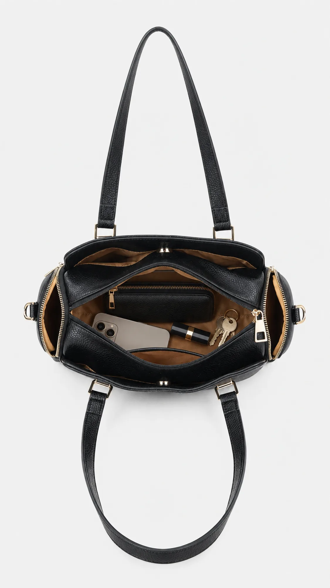 Elena Shoulder Bag - Black view 5