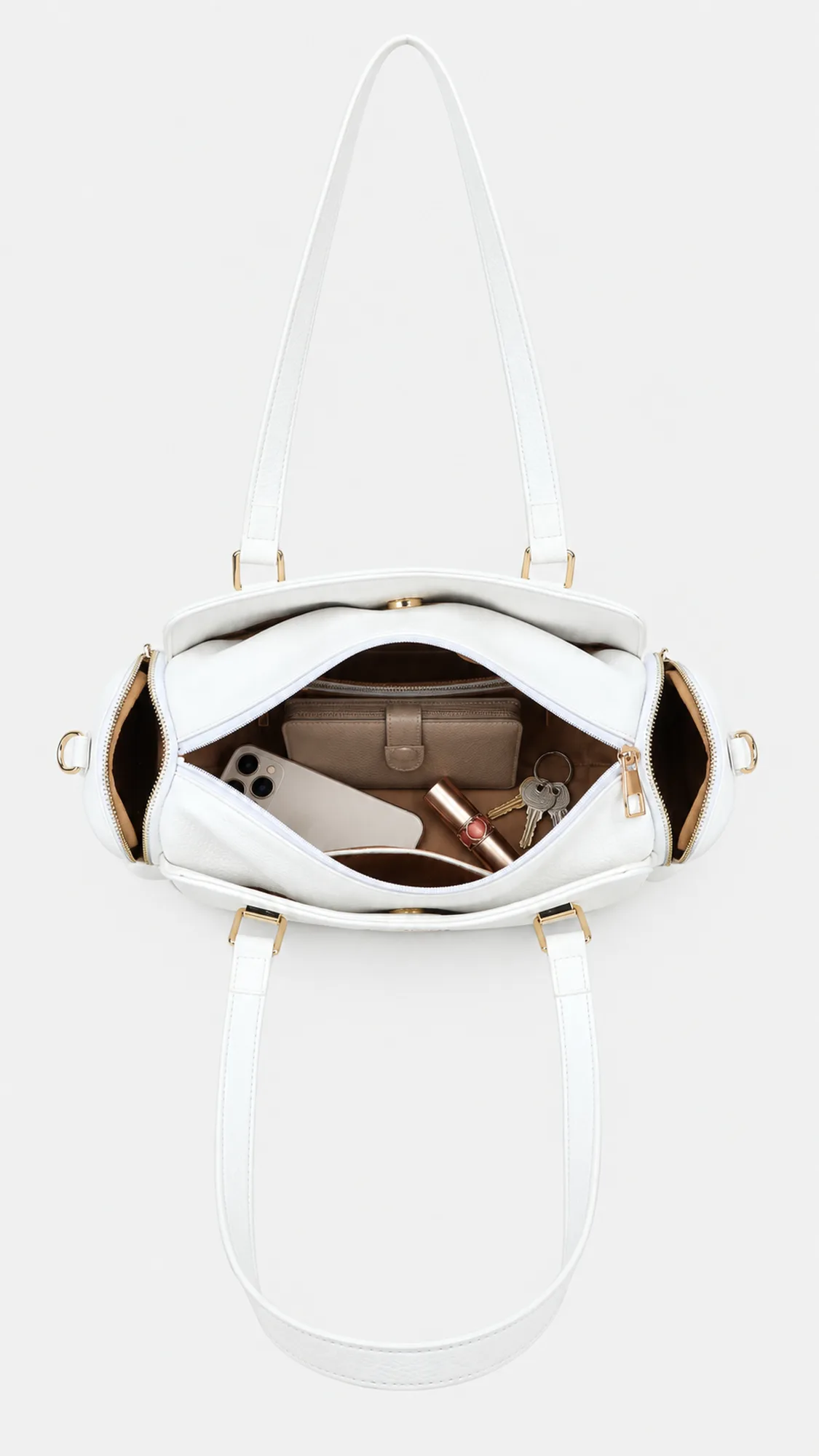 Elena Shoulder Bag - White view 5