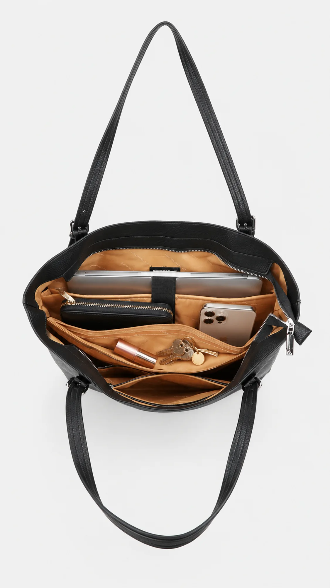 Elle Large Tote Bag - Black view 5