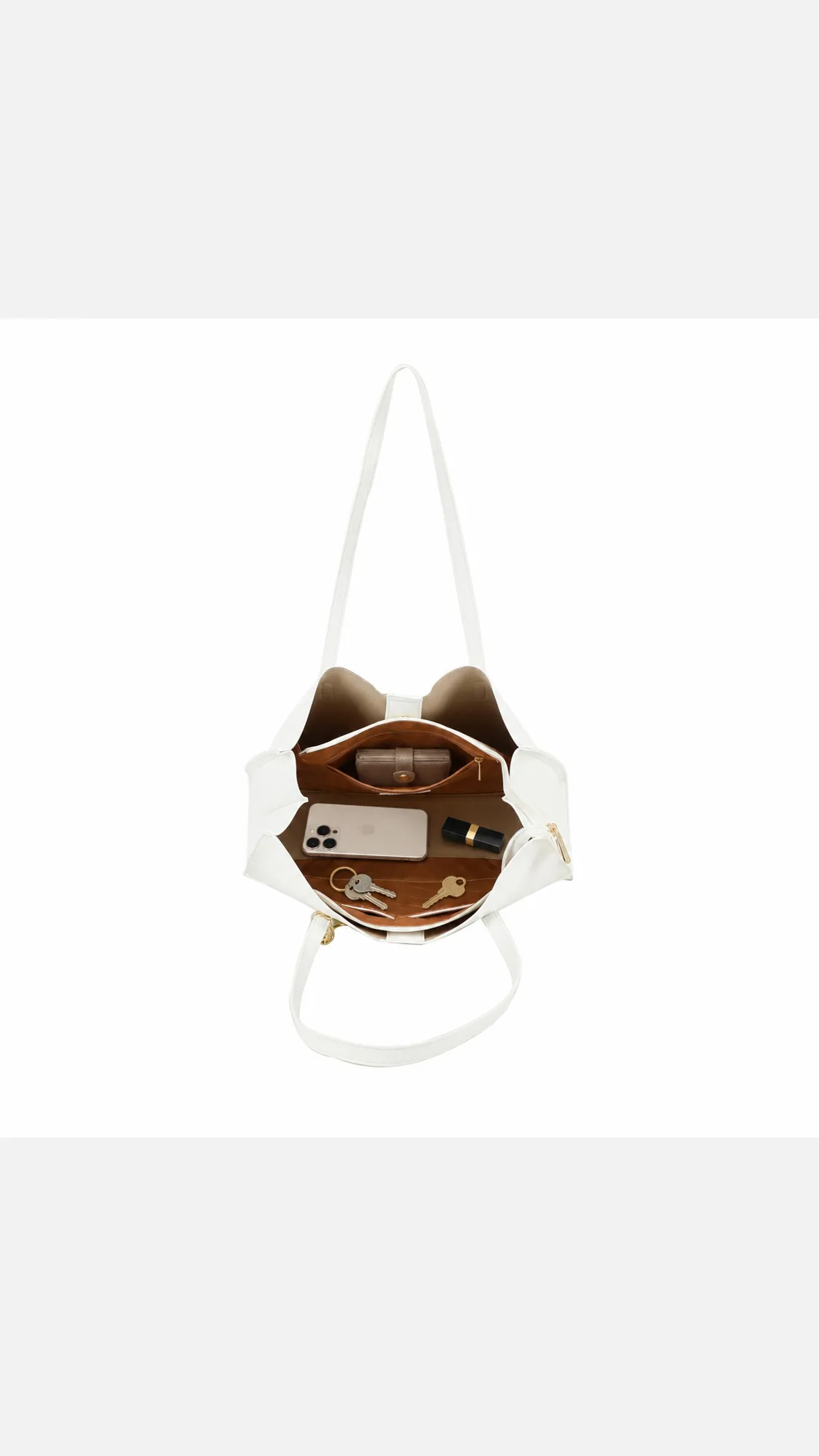 Emma Tote Bag - White view 5
