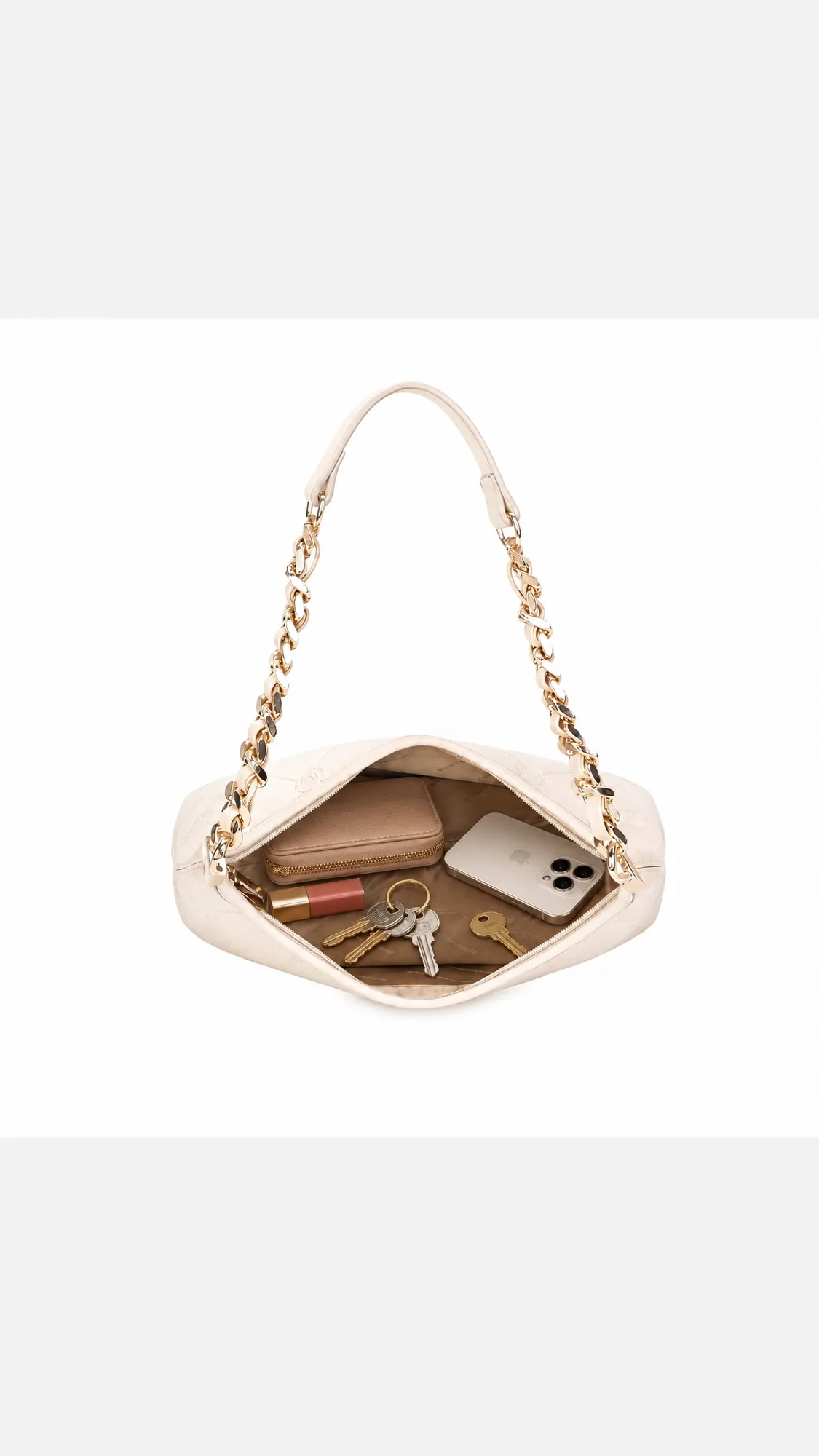 Francine Shoulder Bag - Cream view 4