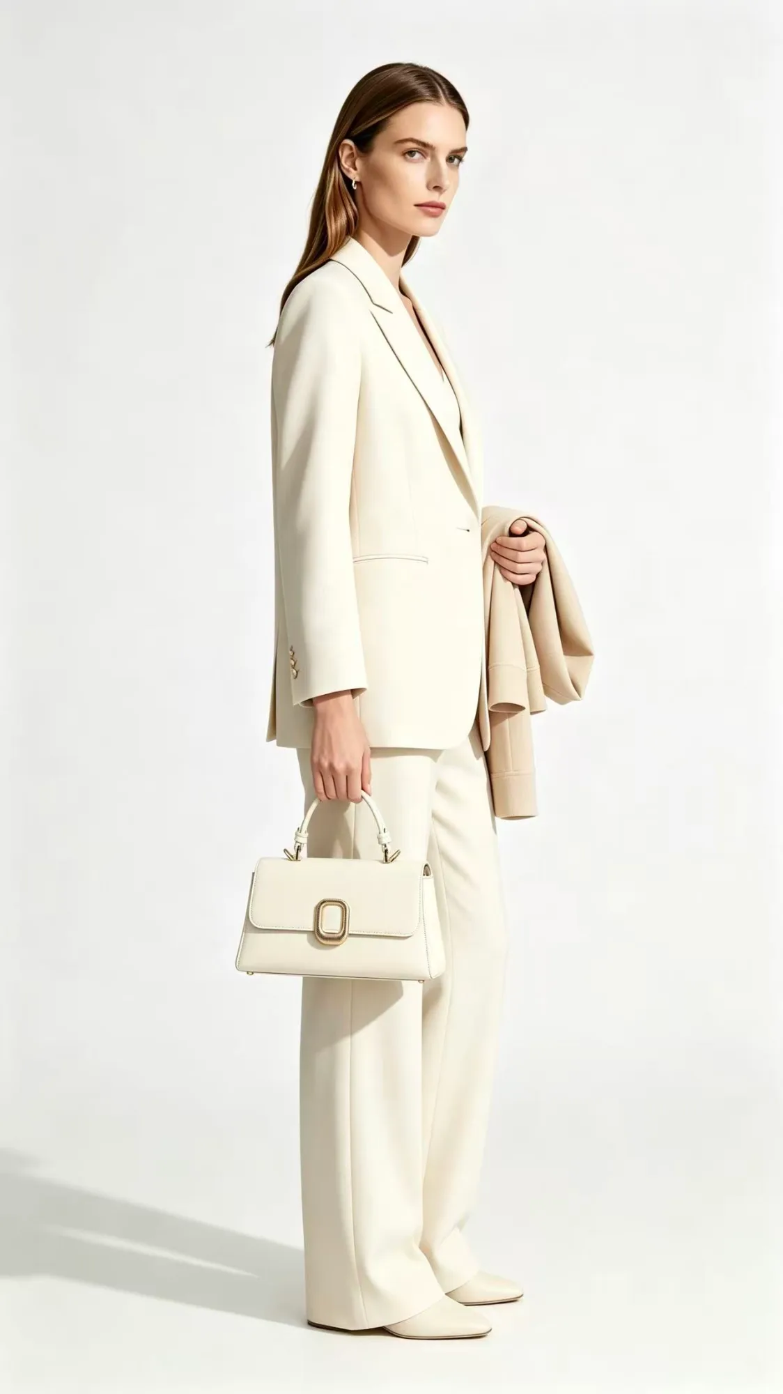 Genevieve Top Handle Bag - Beige view 2
