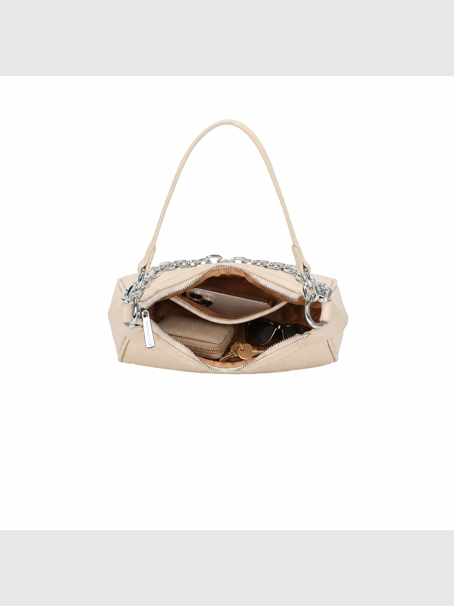 Jackie Hobo Bag - Beige view 5