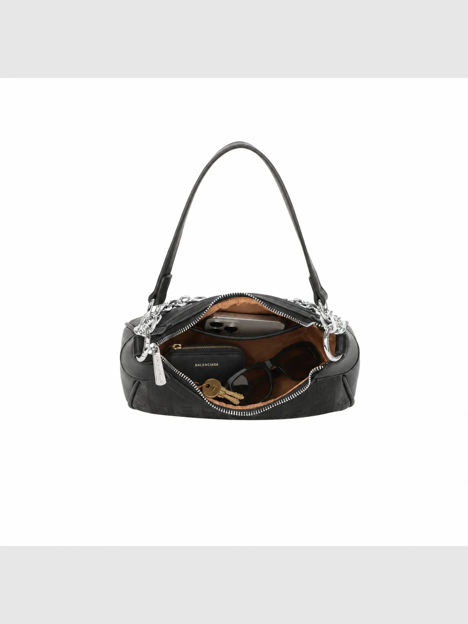 Jackie Hobo Bag - Black view 5