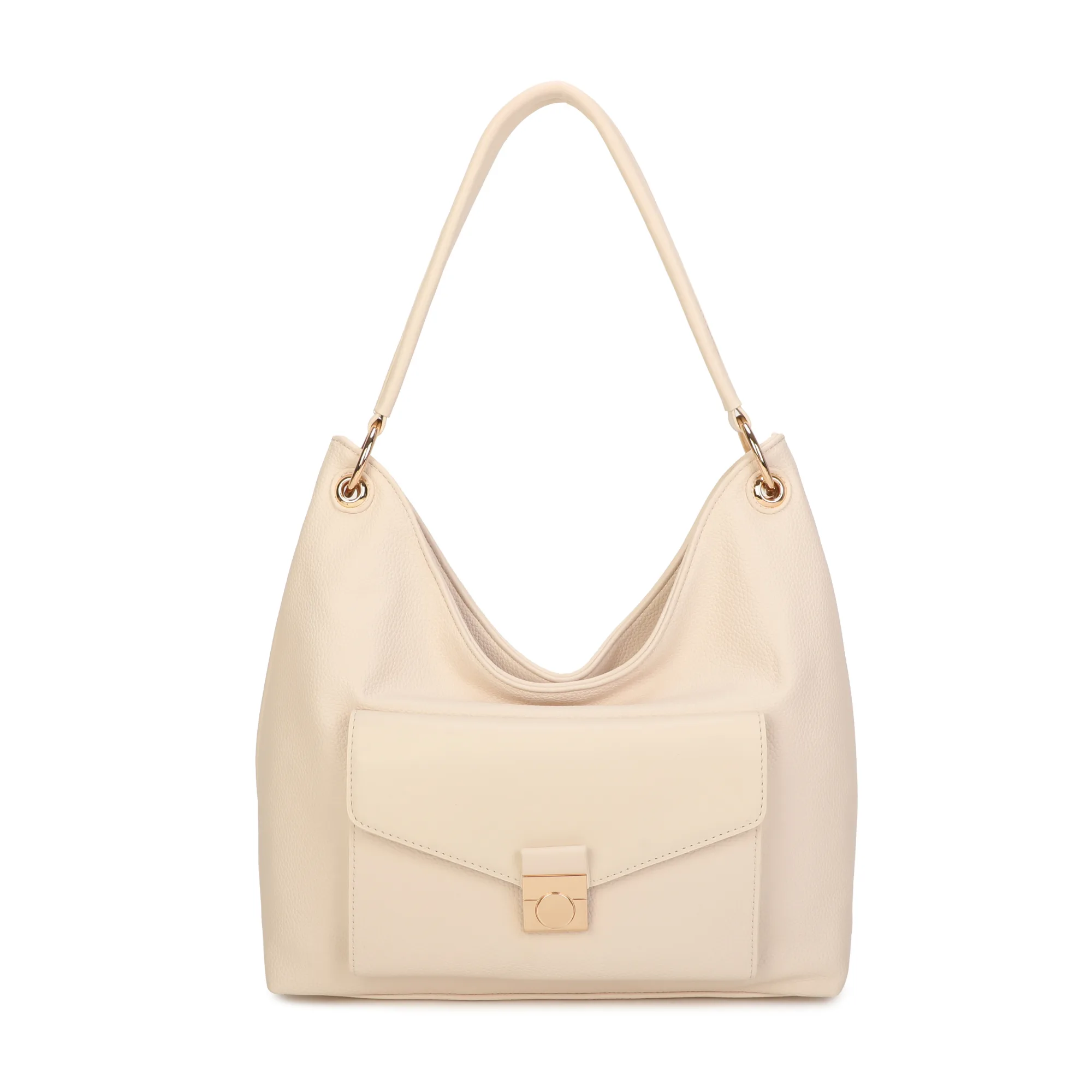 Sandra Hobo Bag - Beige