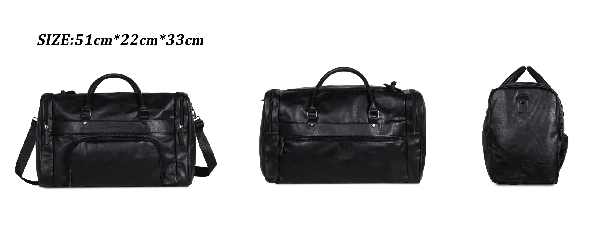 Campbell Duffel Bag - Black view 4