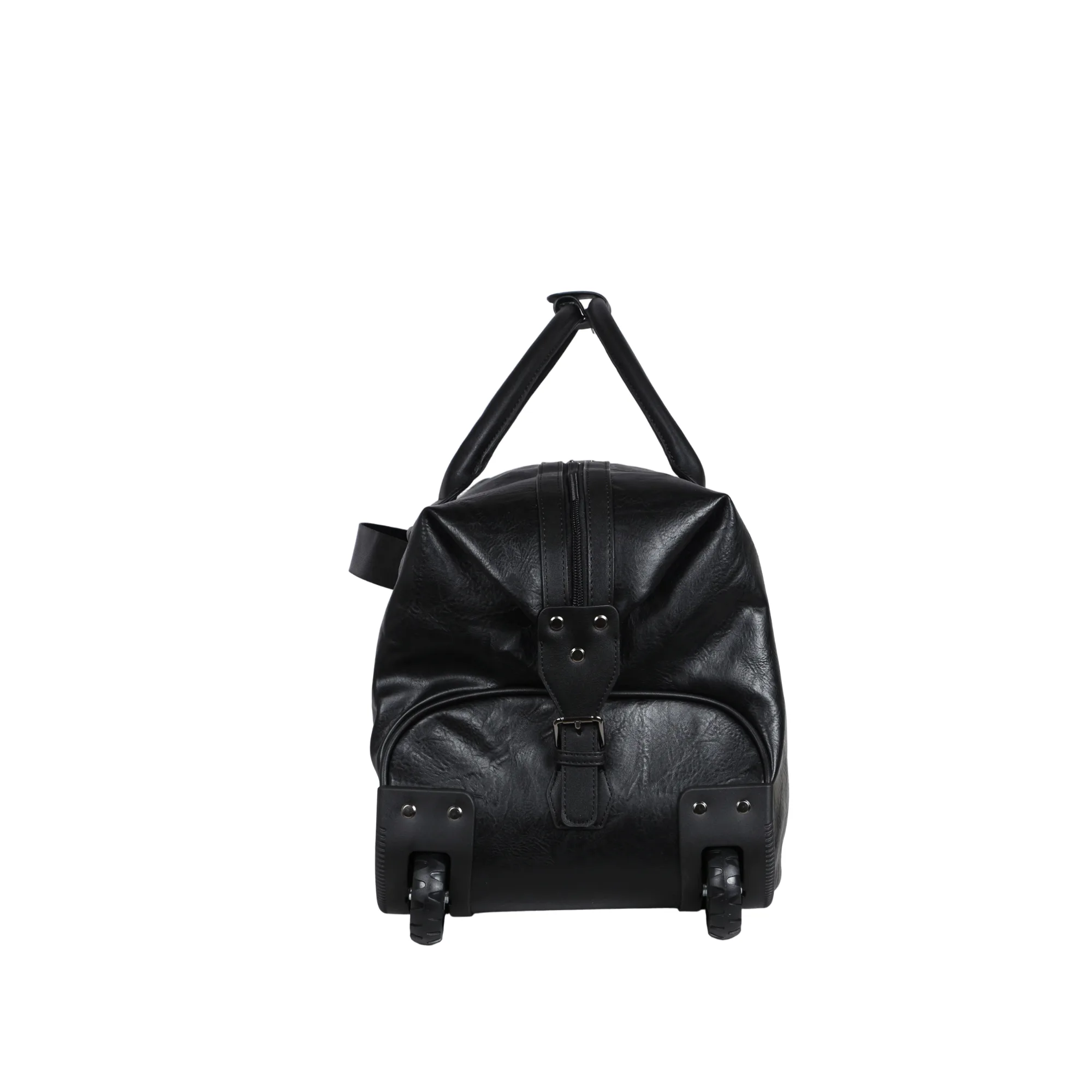 Jeff Duffel Bag with Wheels - Black view 3