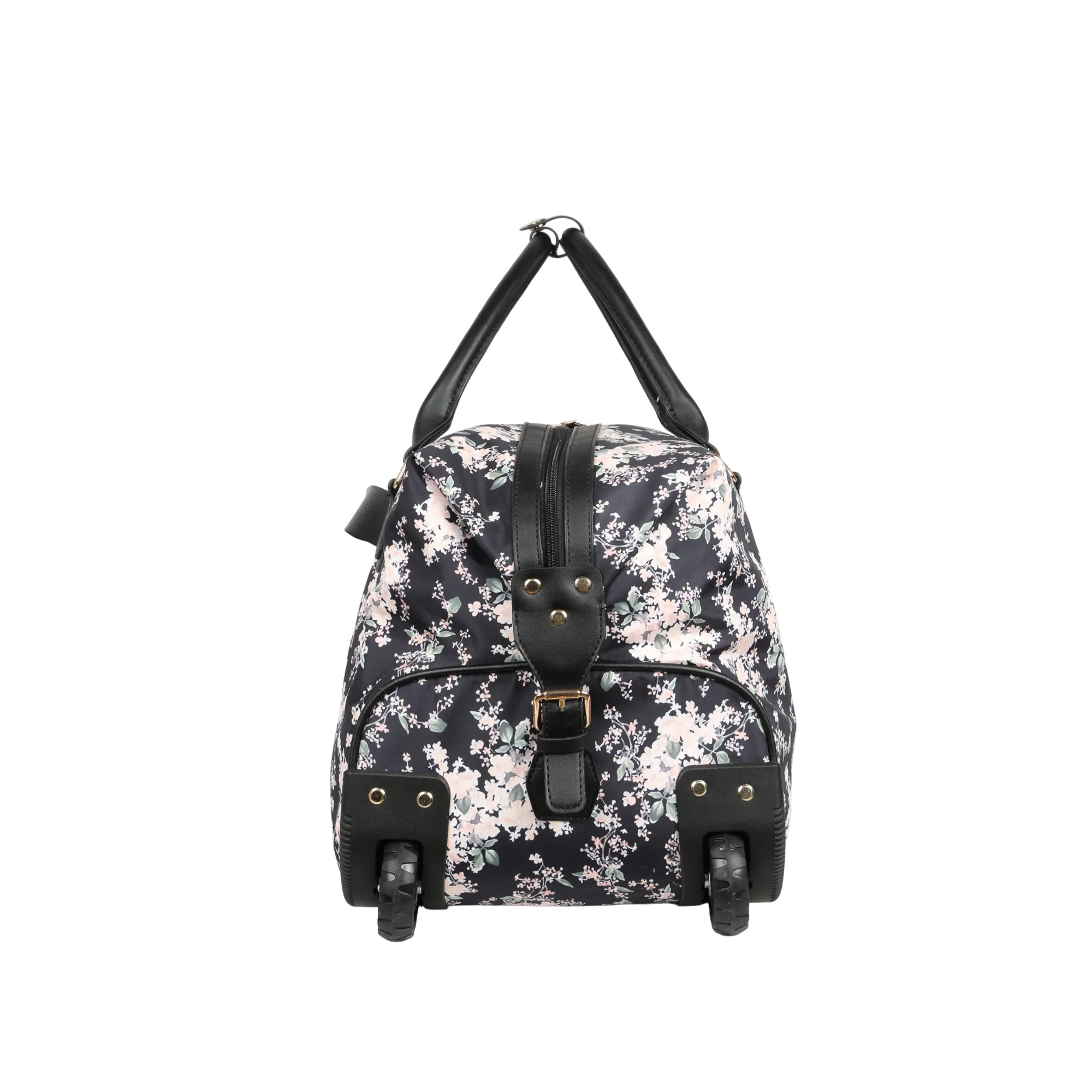 Flora Duffel Bag with Wheels - Black view 3