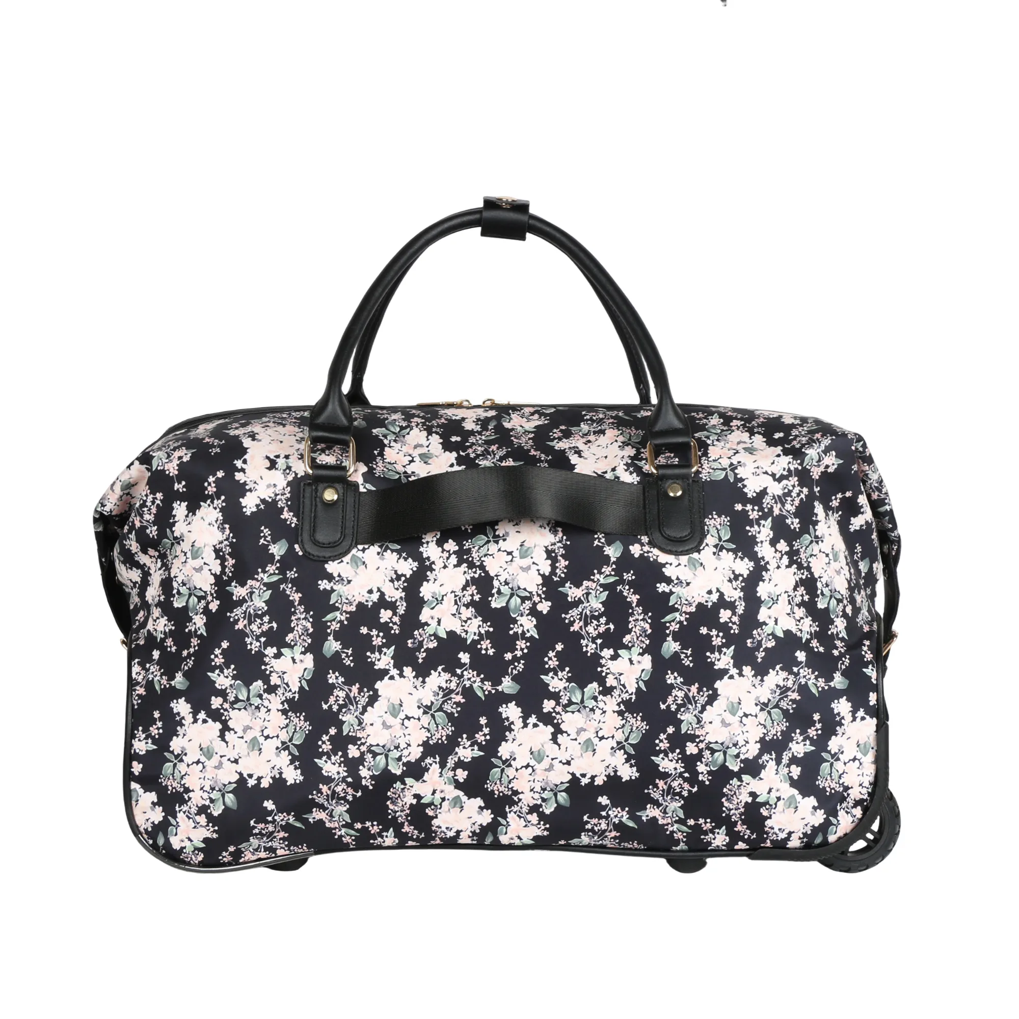 Flora Duffel Bag with Wheels - Black view 2