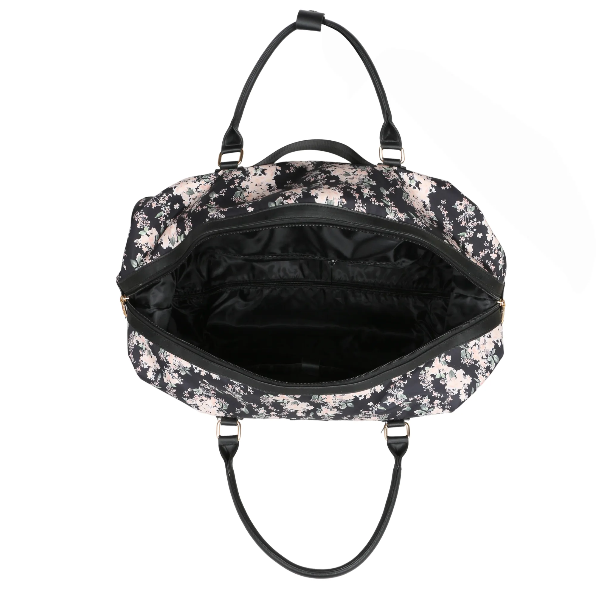 Flora Duffel Bag with Wheels - Black view 4