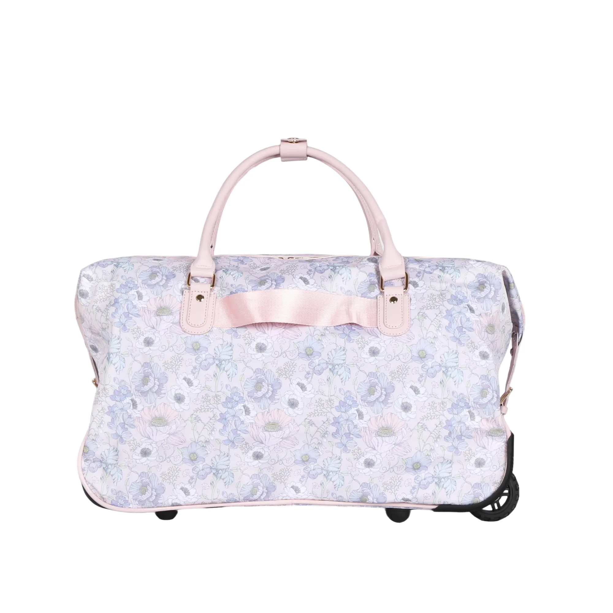 Flora Duffel Bag with Wheels - Pink view 2
