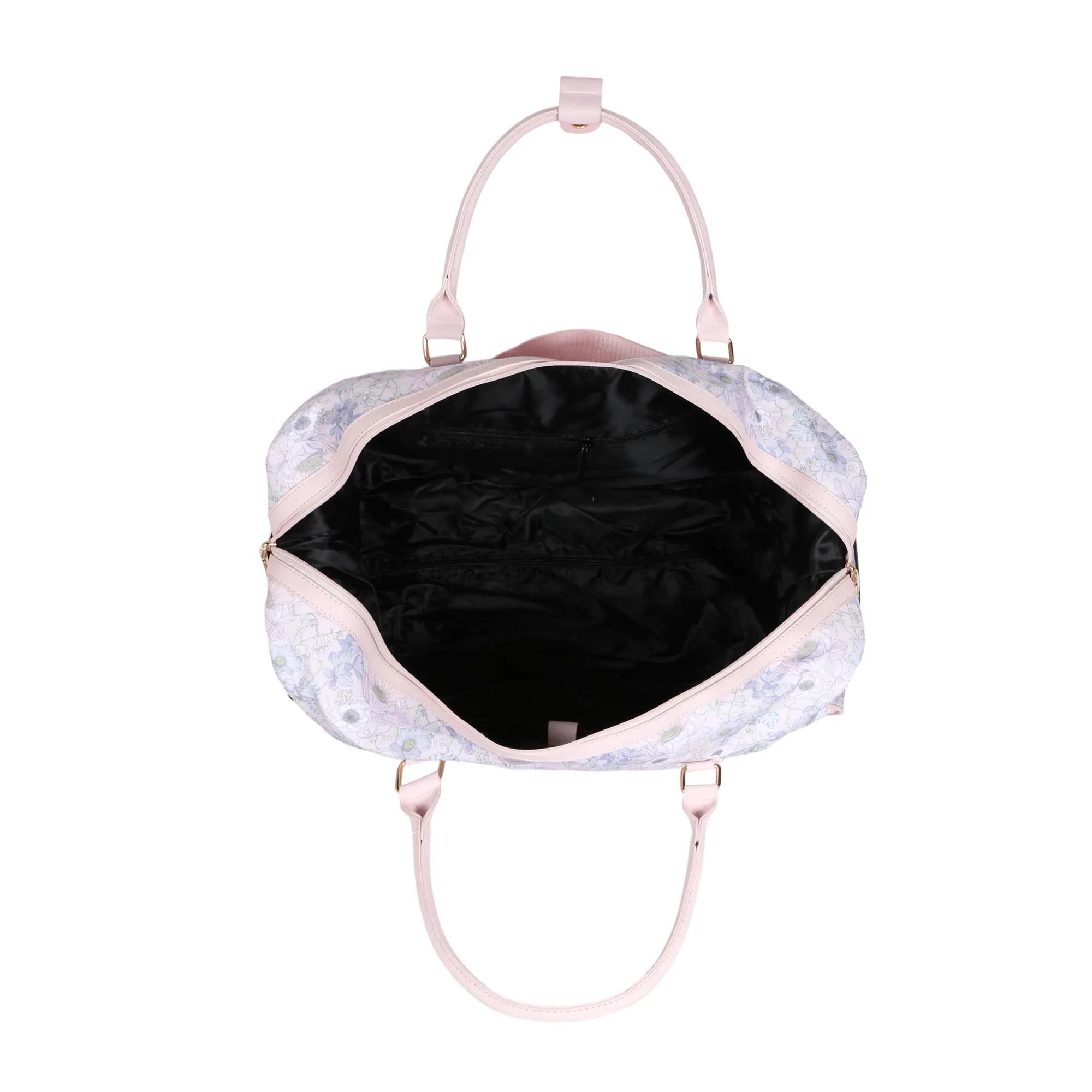 Flora Duffel Bag with Wheels - Pink view 4