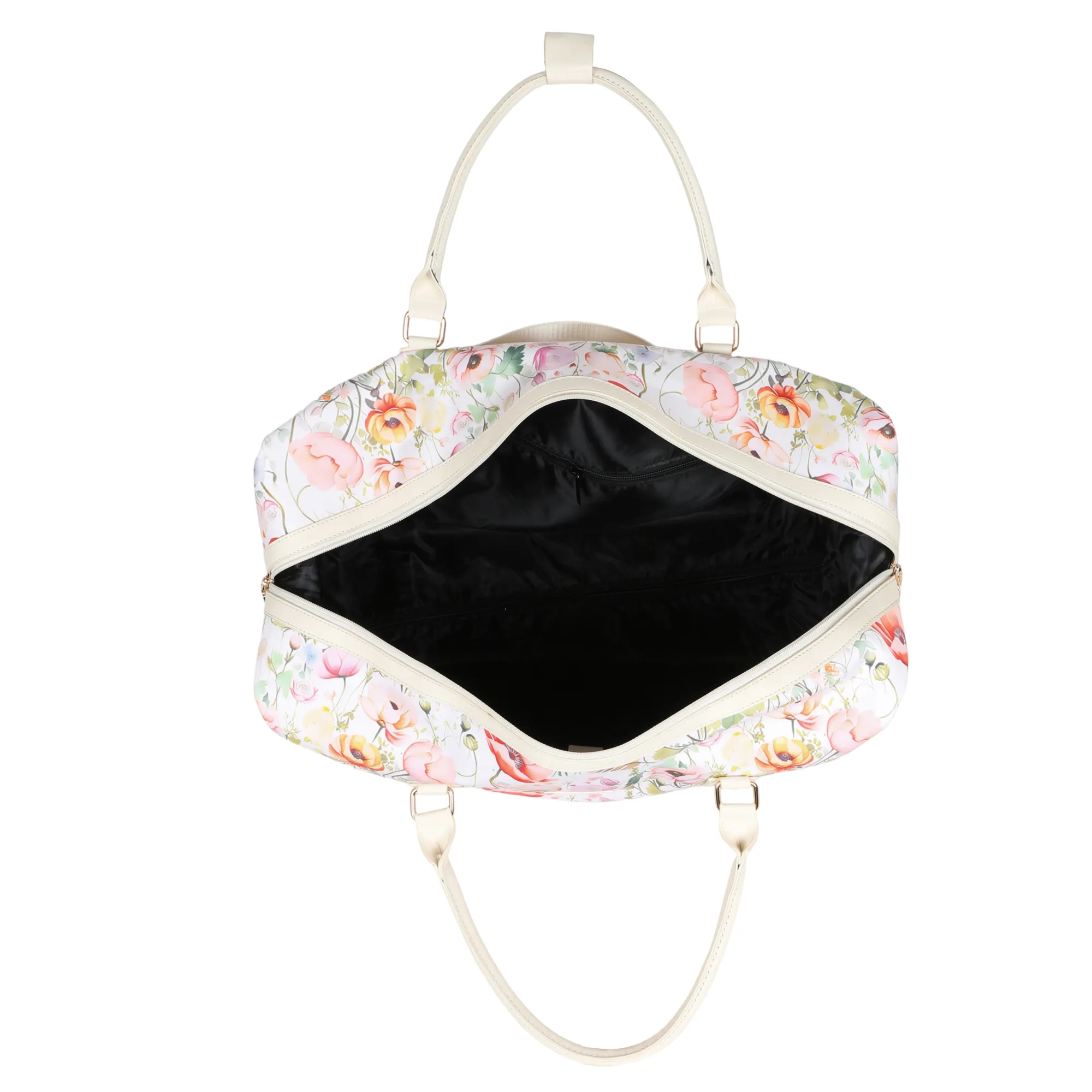 Flora Duffel Bag with Wheels - White view 4