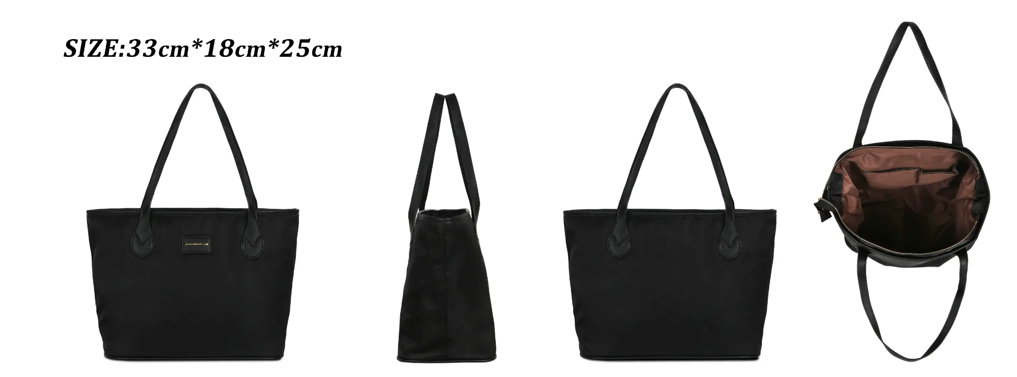Bloom Tote Bag - Black view 5